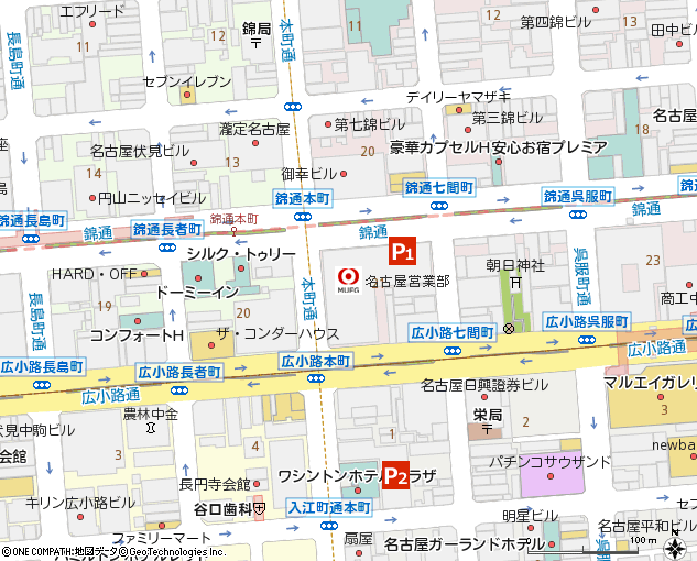 名古屋営業部付近の地図